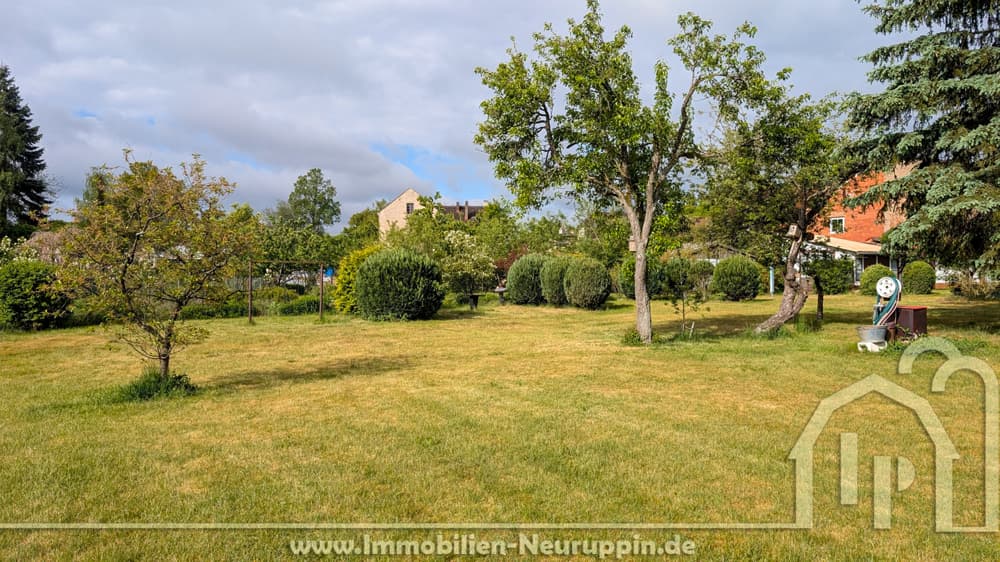 eingezäunter Gartenbereich