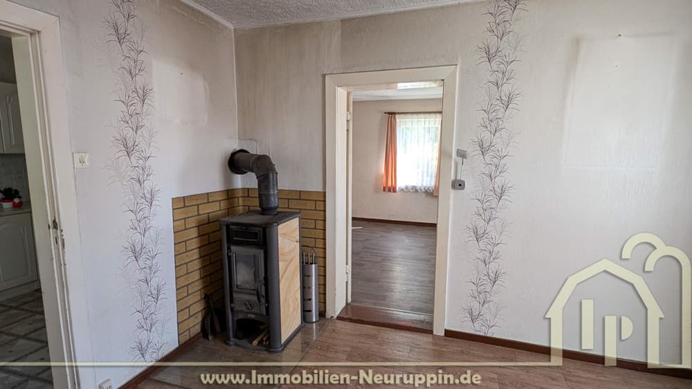 Wohnzimmer mit Kaminofen