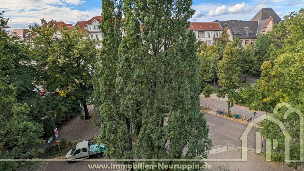 Blick vom Balkon